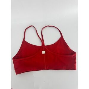 Vuori Allthefeels Bra Women XL Red Light Support Strappy Yoga Activewear